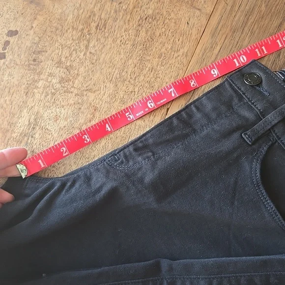 Athleta Black Twill Flex Kick Flare Jean 8P - Picture 6 of 6